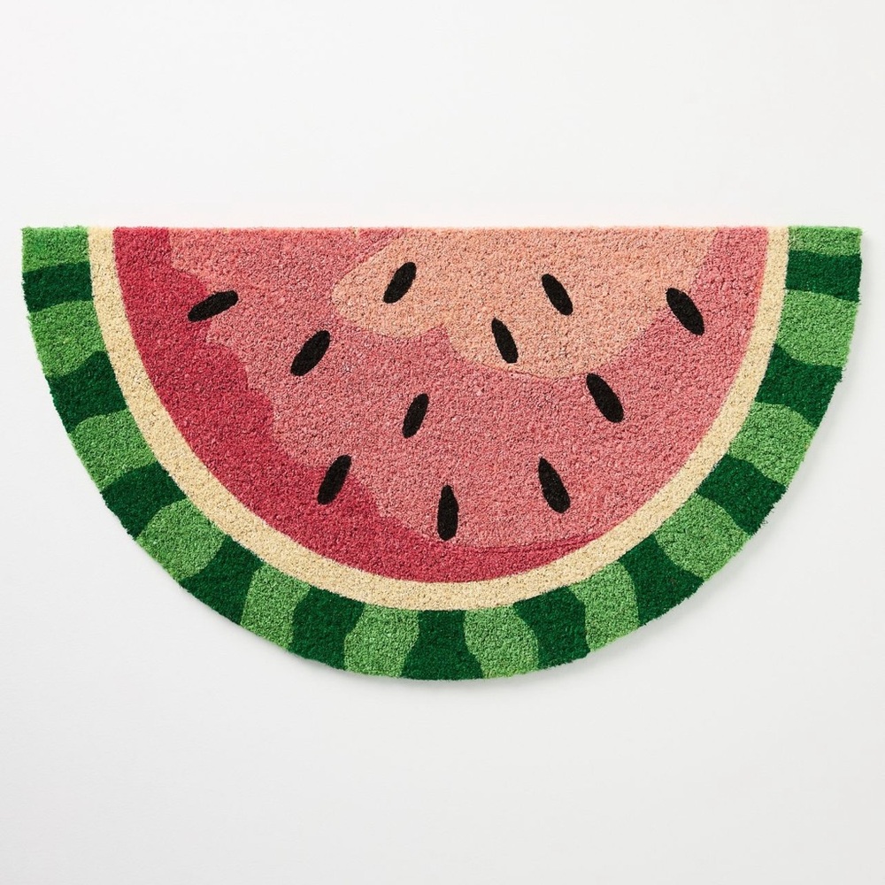 Anthropologie Watermelon Doormat NWT; sold out & top-rated @anthro. Well-made.
